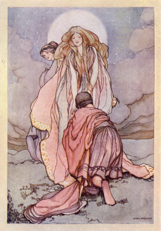 John Keats: Endymion (farve litho) af Averil Mary Burleigh