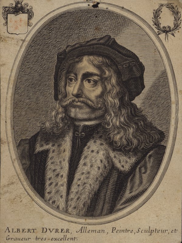 Albrecht Durer, tysk maler og grafiker (gravering) af Balthazar Moncornet