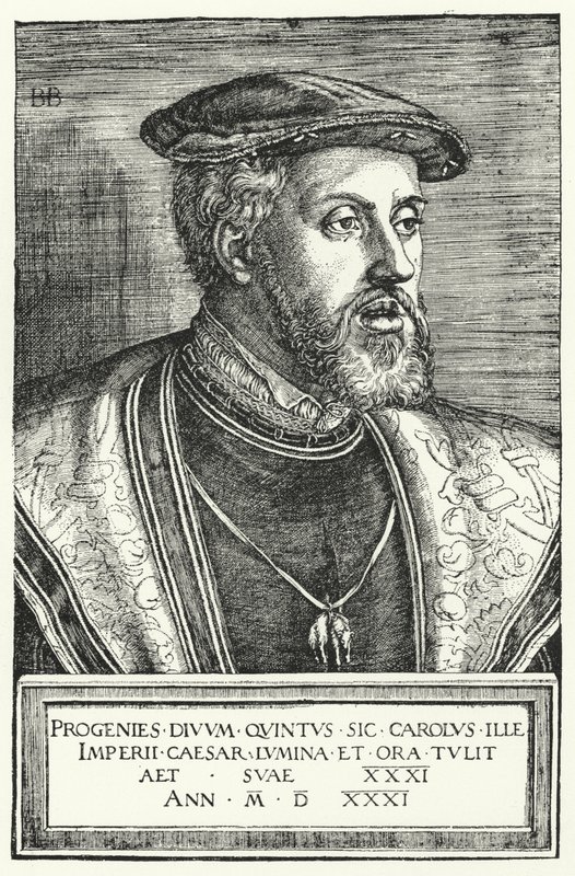 Charles V, hellig romersk kejser af Barthel after Beham