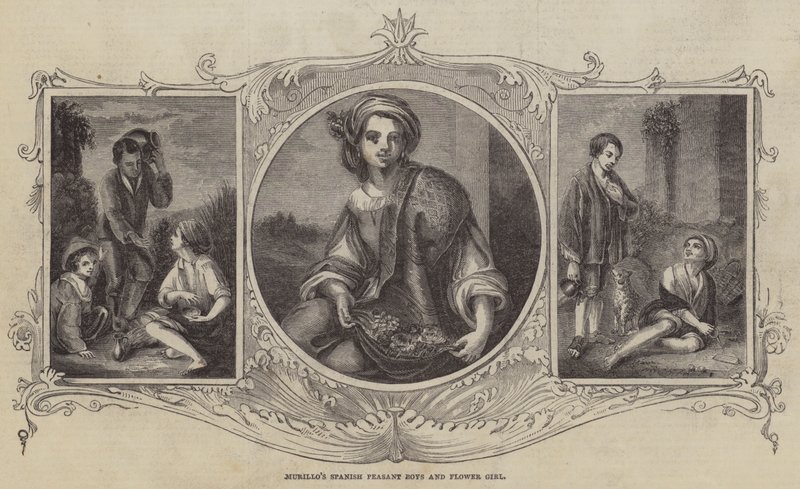 Murillos spanske bondedrenge og blomsterpige af Bartolomé Esteban Murillo