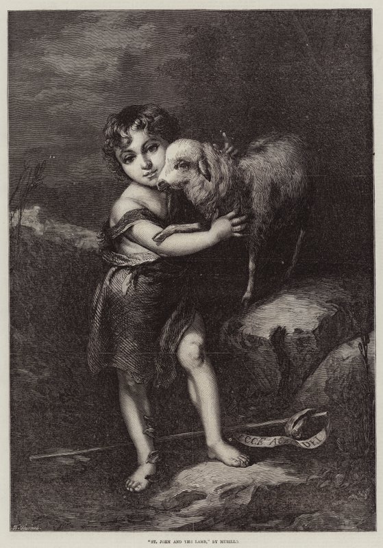 Johannes og Lammet af Bartolomé Esteban Murillo