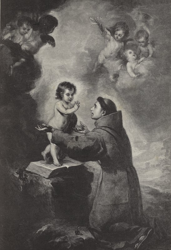 Sankt Antonius af Padovas vision af Bartolomé Esteban Murillo