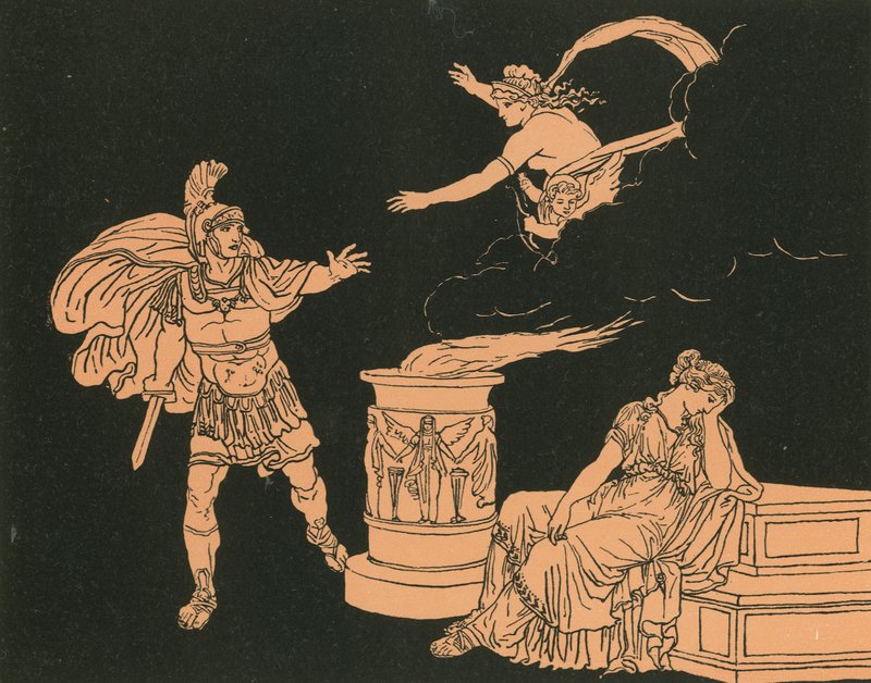 Aeneas og Helen af Bartolomeo Pinelli