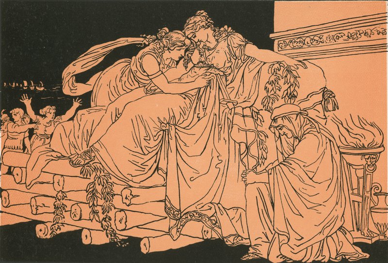 Dido på Begravelsesbunken af Bartolomeo Pinelli