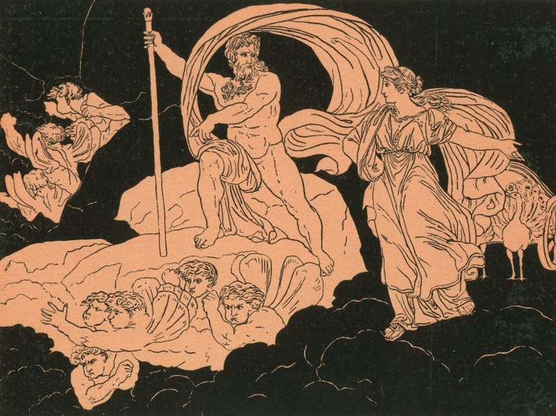 Juno og Aeolus af Bartolomeo Pinelli