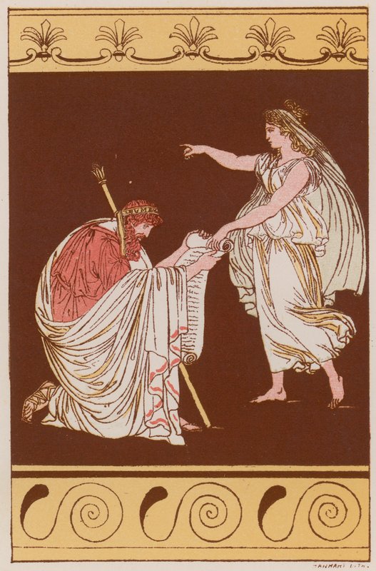 Numa Pompilius og nymfen Egeria af Bartolomeo Pinelli