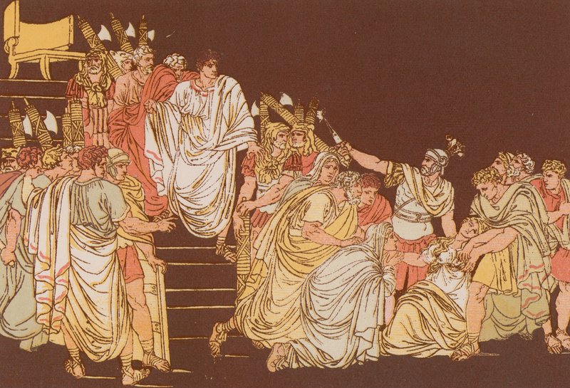 Virginias død af Bartolomeo Pinelli