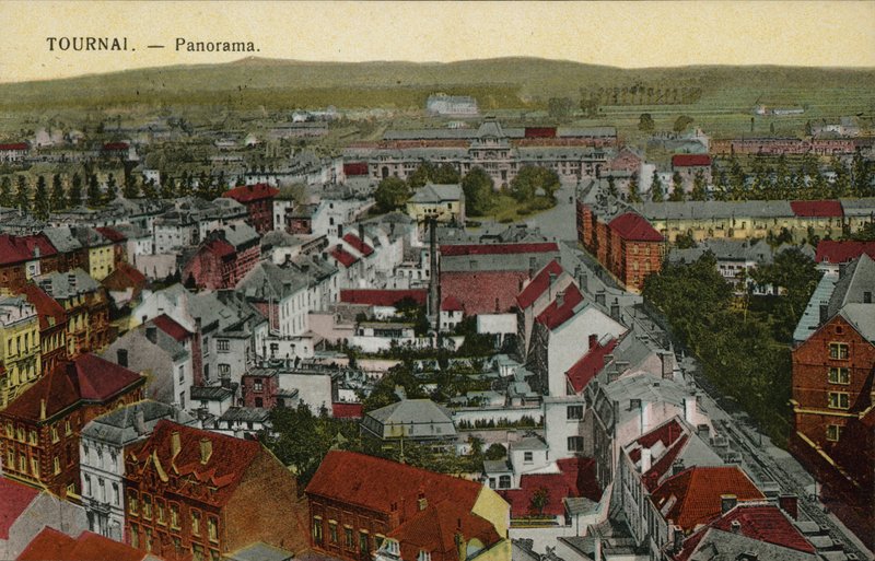 Tournai: Panorama (foto i farver) af Belgian Photographer