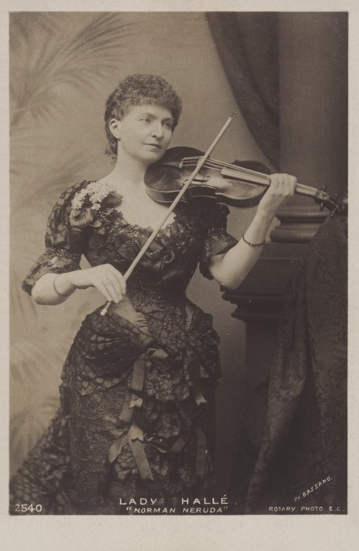 Wilma Neruda, Lady Halle, moravisk violinist af Belgian Photographer