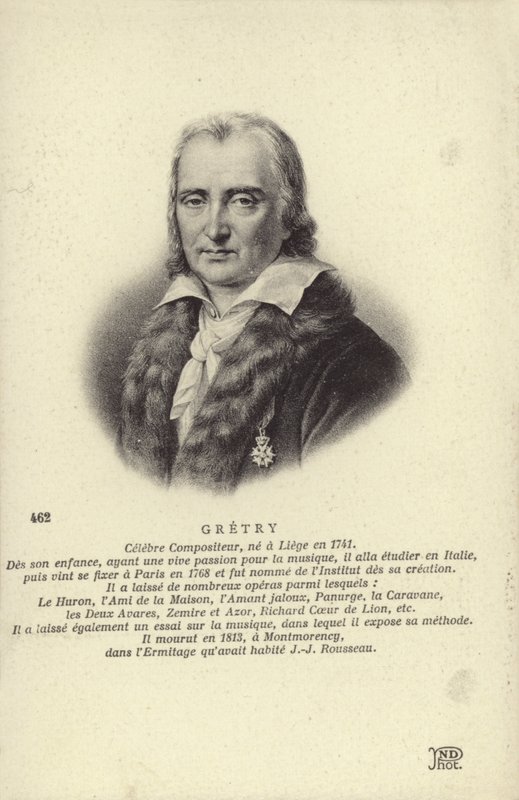 Andre Gretry, belgisk komponist (1741-1813) af Belgian School