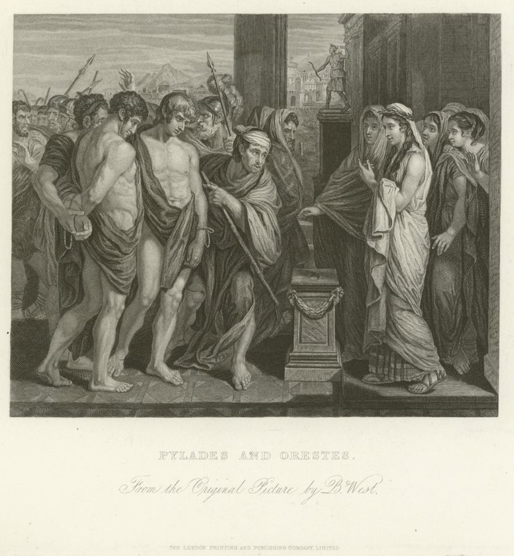 Pylades og Orestes af Benjamin West