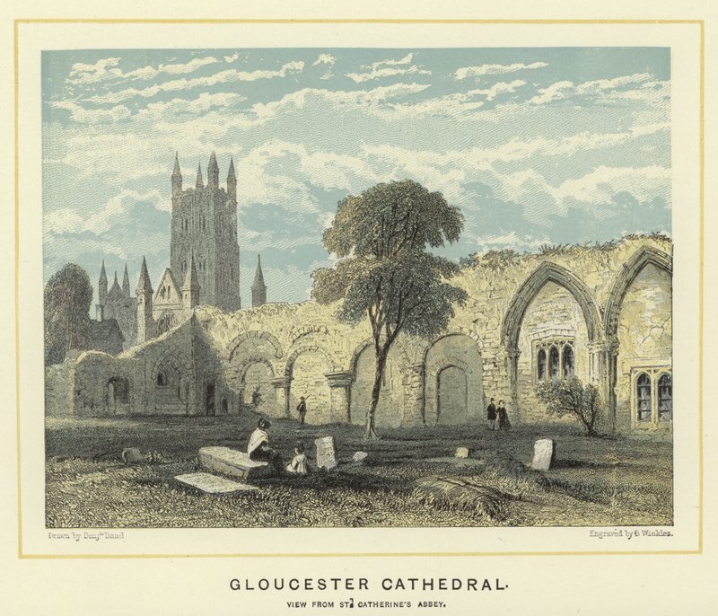 Gloucester Cathedral, udsigt fra St Catherine