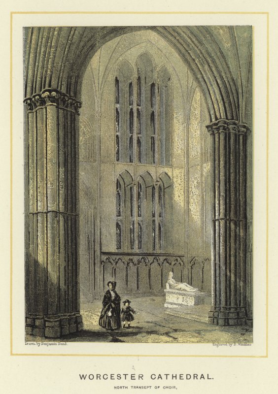 Worcester Cathedral, korets nordlige korsarm af Benjamin Baud