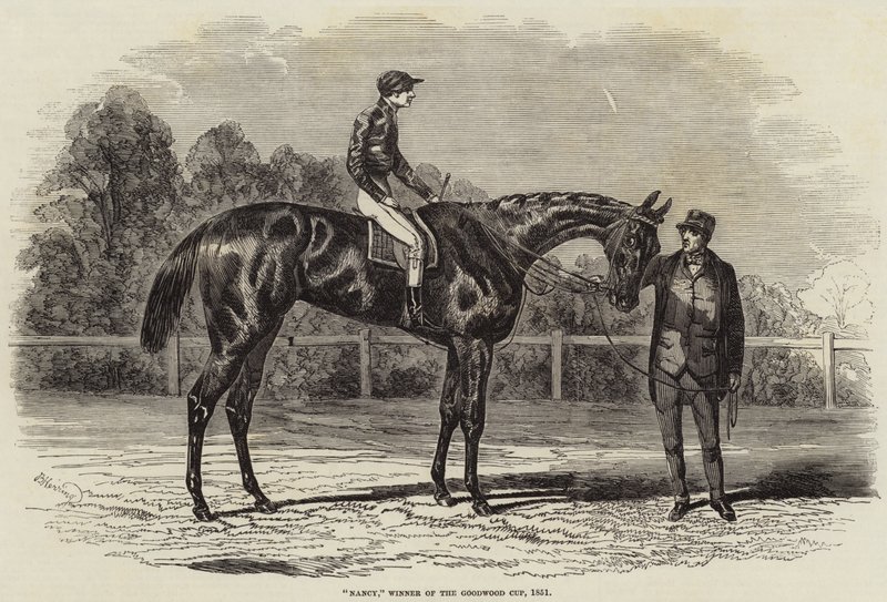 Nancy, vinder af Goodwood Cup, 1851 af Benjamin Herring
