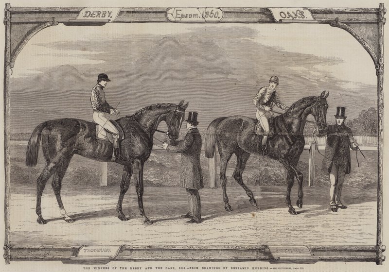 Vinderne af Derby og Oaks, 1860 af Benjamin Herring