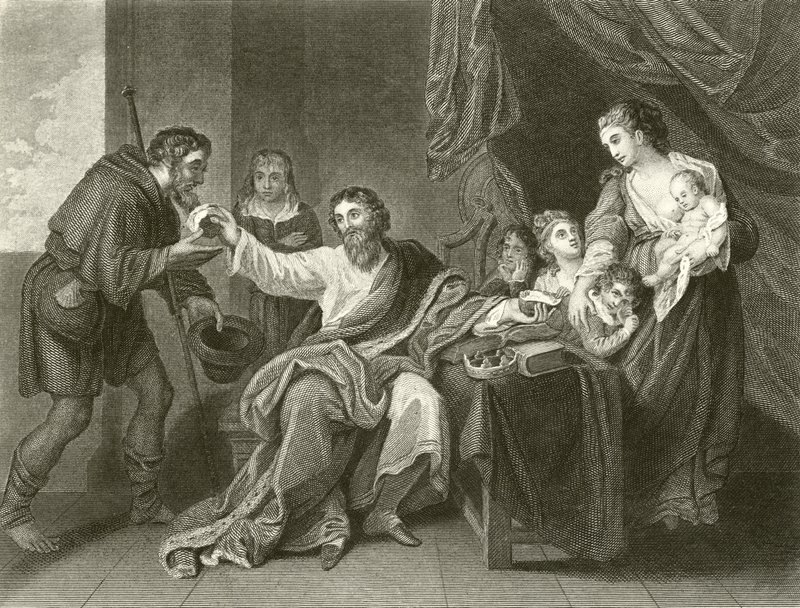 Alfred deler brødet af Benjamin West