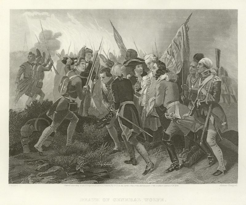 General Wolfes død af Benjamin West