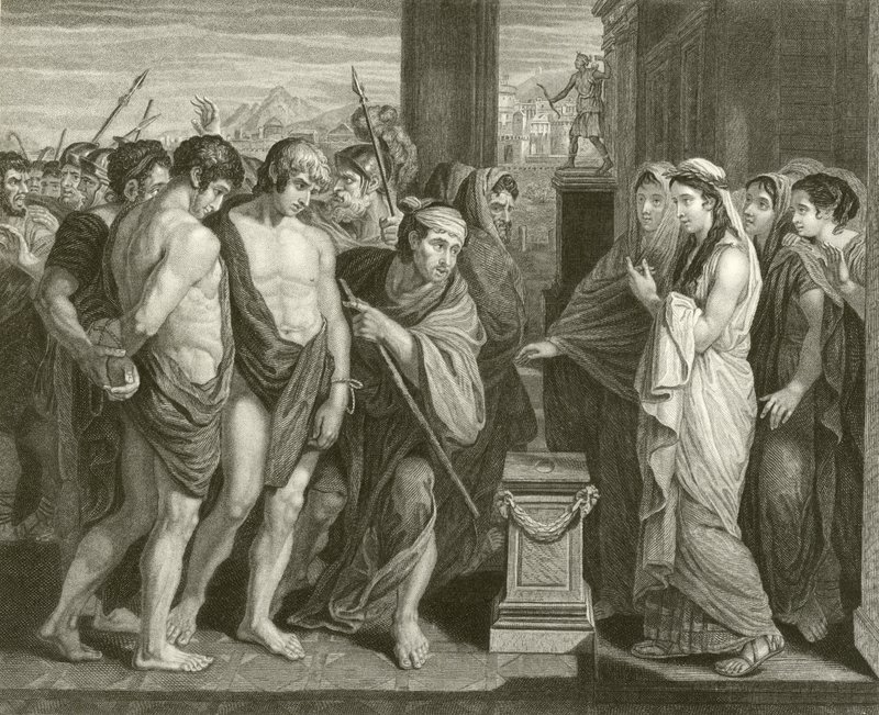 Pylades og Orestes af Benjamin West