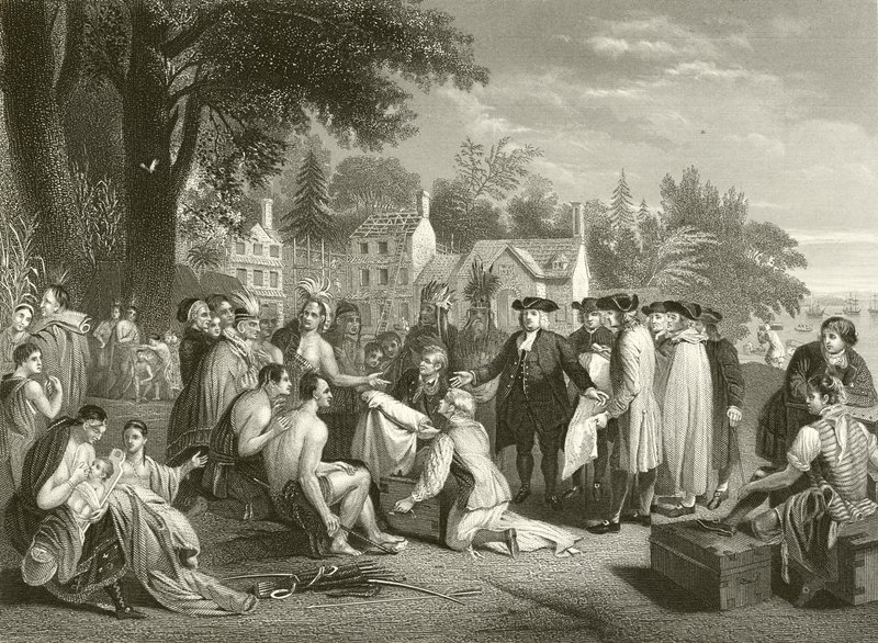 William Penns traktat med indianerne af Benjamin West