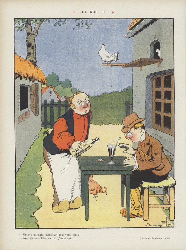 Illustration til Le Rire af Benjamin Rabier