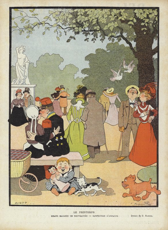 Spring, illustration til Le Rire af Benjamin Rabier