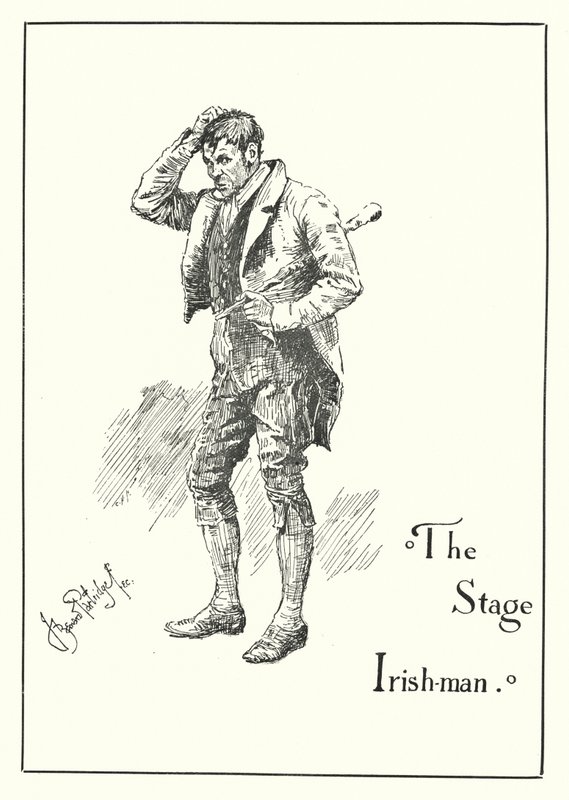 The Stage Irish-man (gravering) af Bernard (after) Partridge