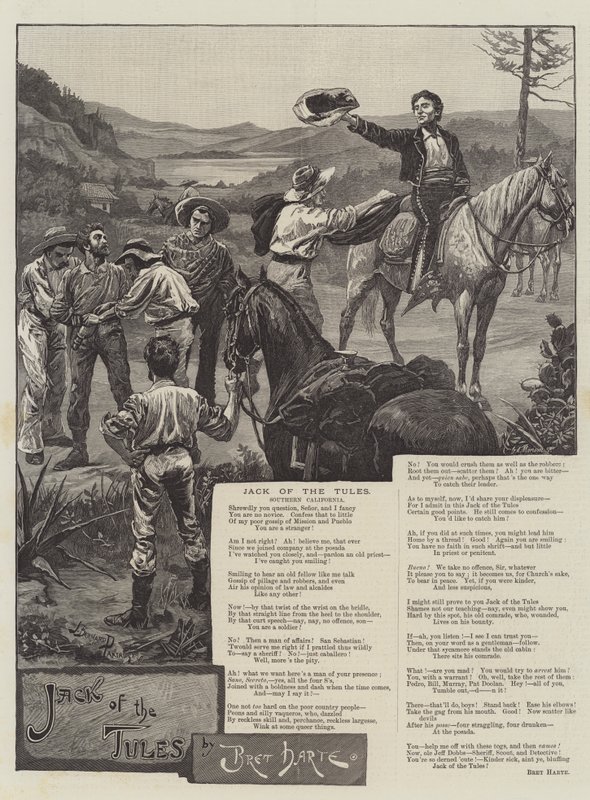 Jack of the Tules, af Bret Harte af Bernard Partridge