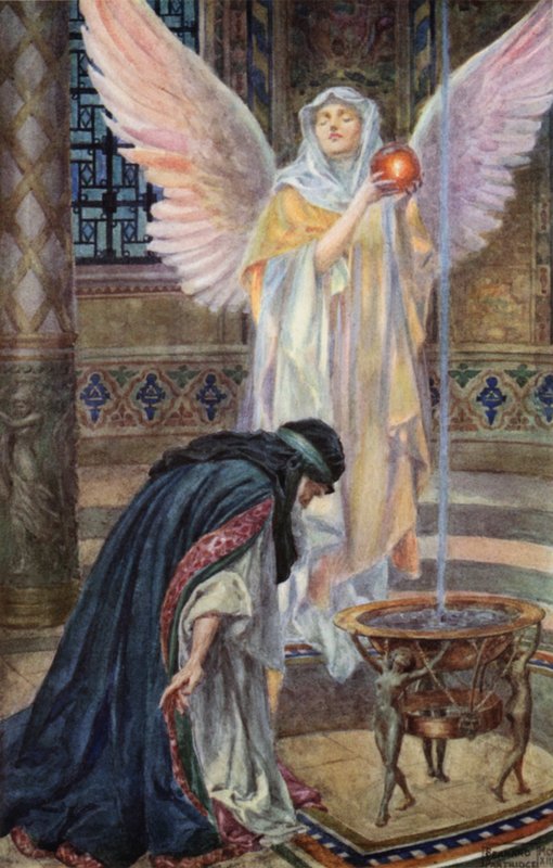 Scene fra Rabbi Ben Ezra af Robert Browning af Bernard Partridge