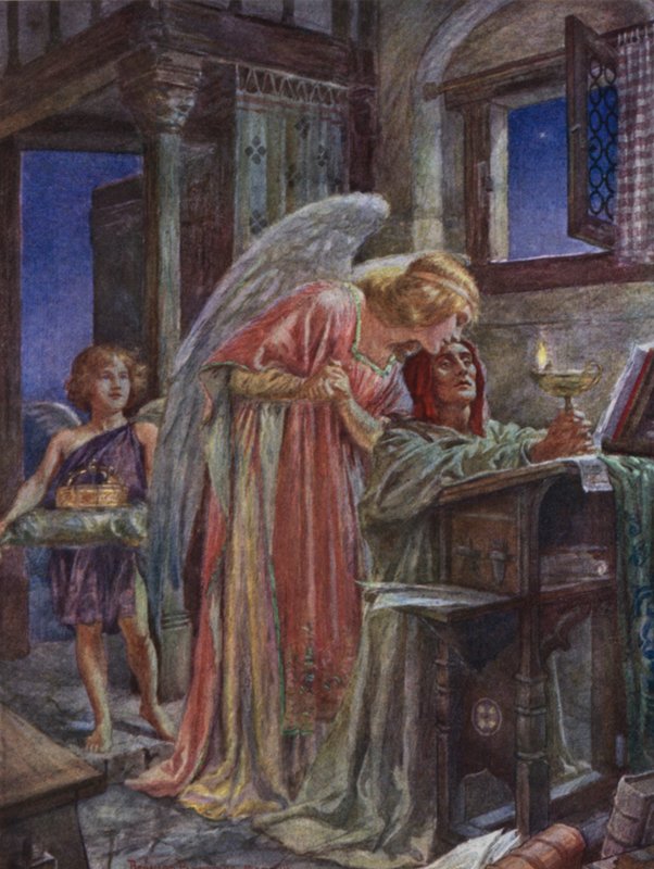 Scene fra Rabbi Ben Ezra af Robert Browning af Bernard Partridge