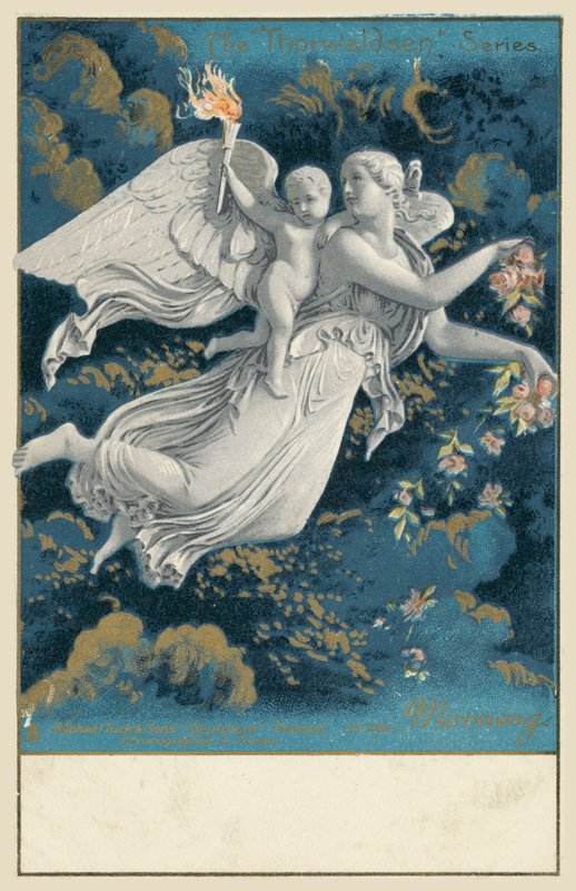 Morgen (farve litho) af Bertel (after) Thorvaldsen