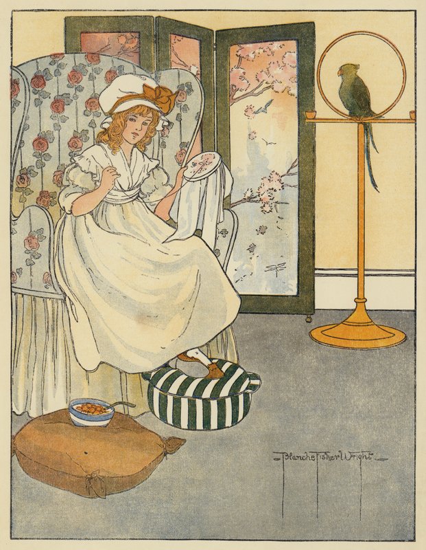 Krøllede låse af Blanche Fisher Wright