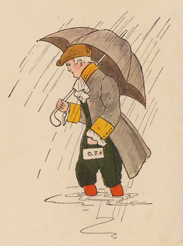 Børnerim: Doktor Foster (farvelitografi) af Blanche Fisher Wright