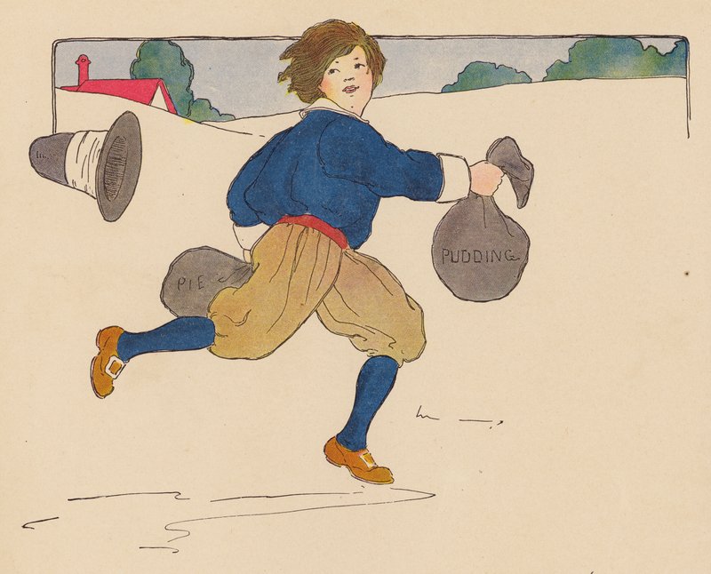 Børnerim: Georgy Porgy (farvelitografi) af Blanche Fisher Wright