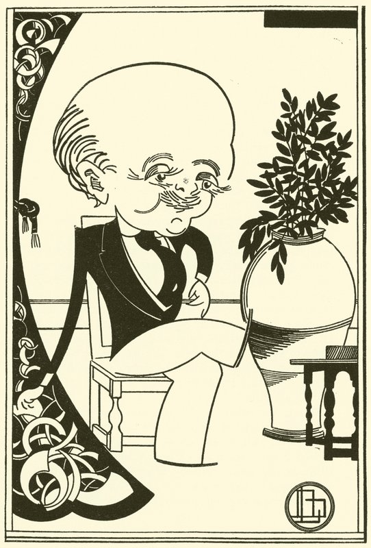 Max Beerbohm (litografi) af Bohun Lynch