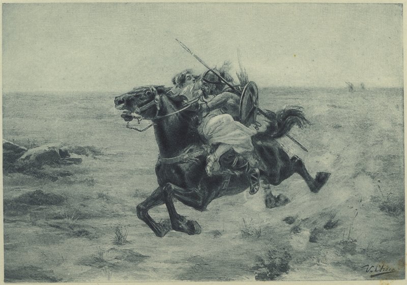 Bortførelsen (fotogravure) af Bramtott
