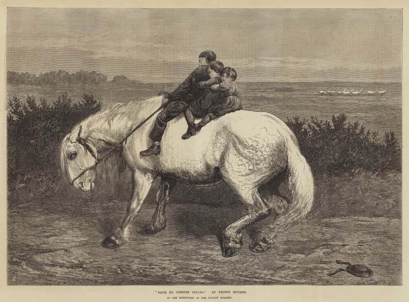 Equo ne Credite Teucri af Briton Riviere