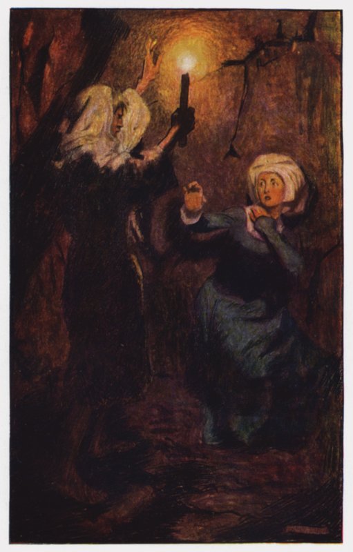 Illustration til The Cloister and The Hearth af Charles Reade (farve litho) af Byam (after) Shaw