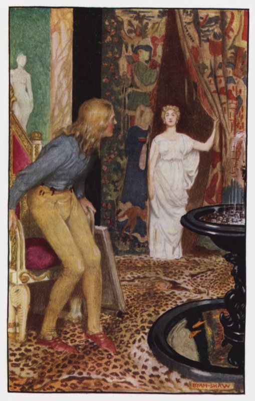 Illustration til The Cloister and The Hearth af Charles Reade (farve litho) af Byam (after) Shaw