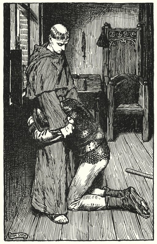 Illustration til The Cloister and The Hearth af Charles Reade (litho) af Byam (after) Shaw
