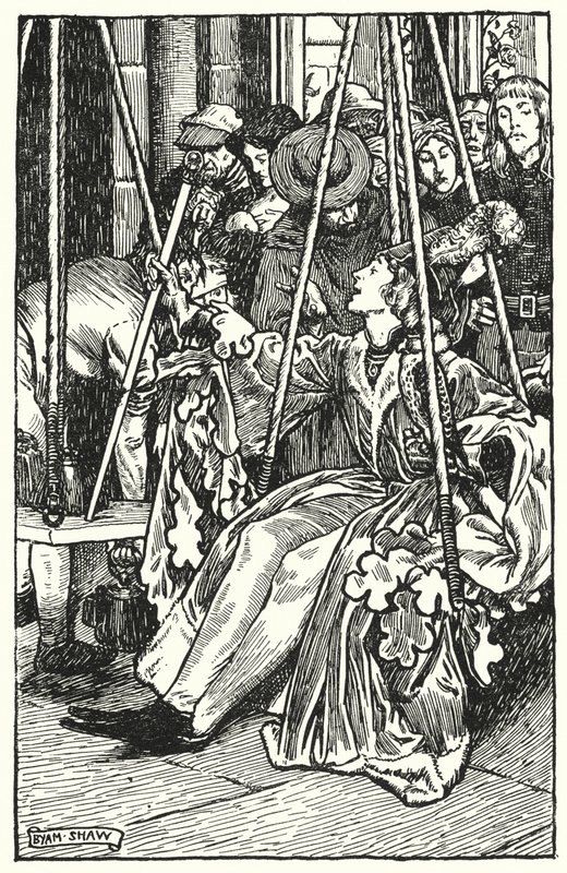 Illustration til The Cloister and The Hearth af Charles Reade (litho) af Byam (after) Shaw