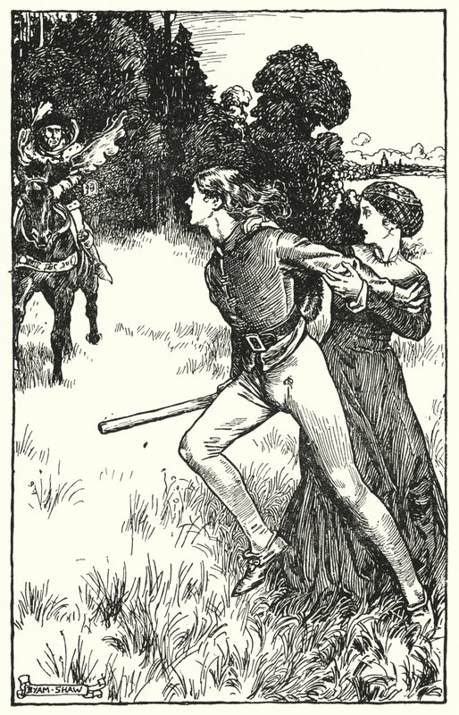 Illustration til The Cloister and The Hearth af Charles Reade (litho) af Byam (after) Shaw