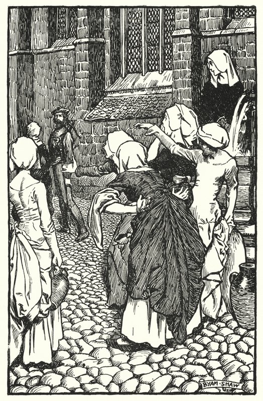 Illustration til The Cloister and The Hearth af Charles Reade (litho) af Byam (after) Shaw