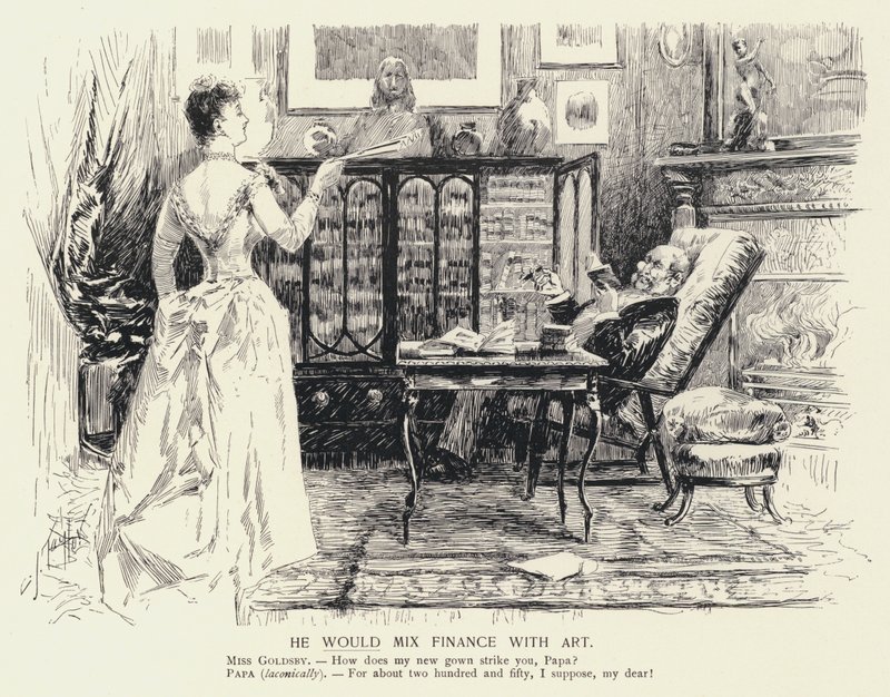 Han ville blande finans med kunst (litho) af C.J. Taylor