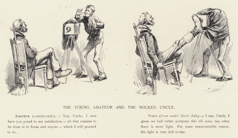 Den unge amatør og den onde onkel (litho) af C.J. Taylor