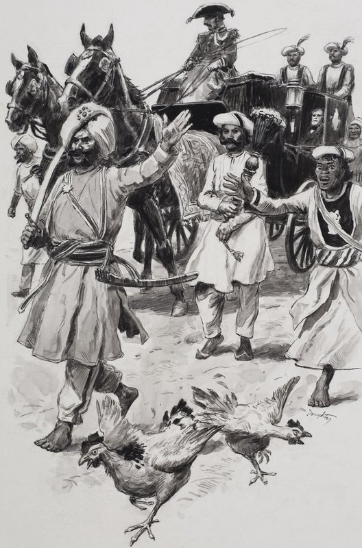 East India Company (gouache på papir) af C.L. Doughty
