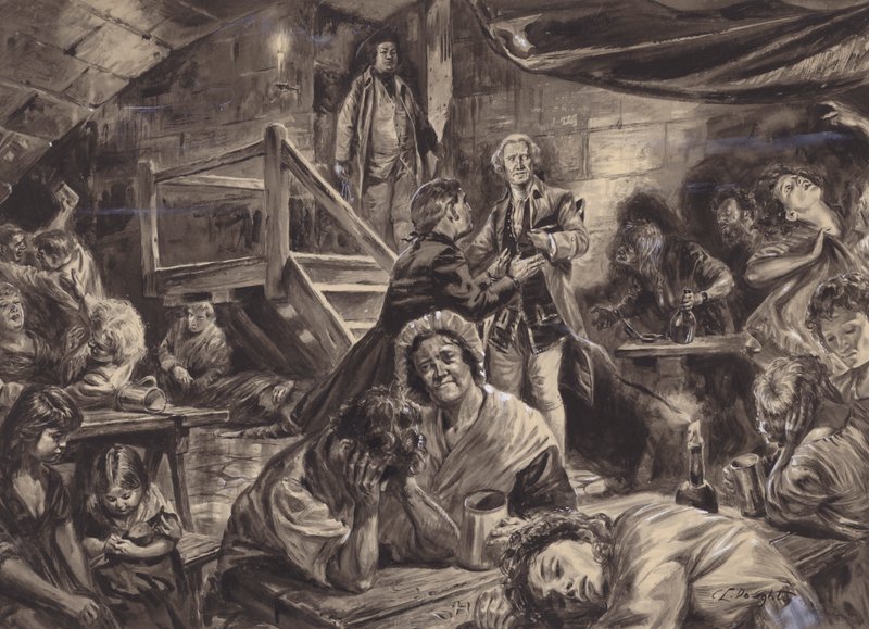 Engelsk fængselsscene af C.L. Doughty