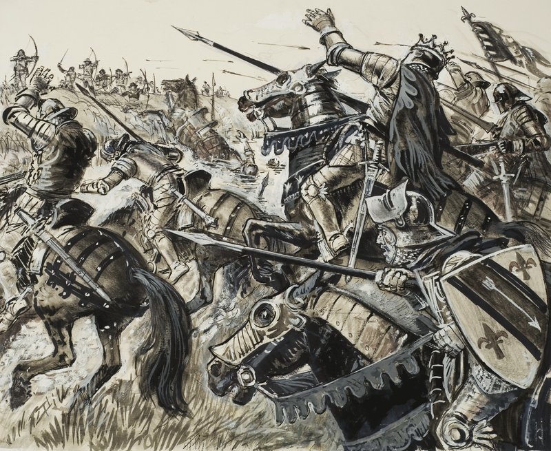 Franskmænd mod flamlændere i 1302 af C.L. Doughty