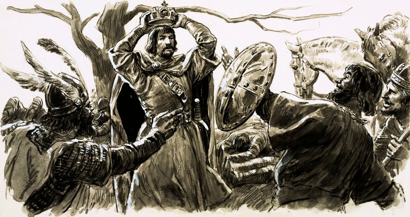 Macbeth - Ikke skyldig i mord (gouache på papir) af C.L. Doughty