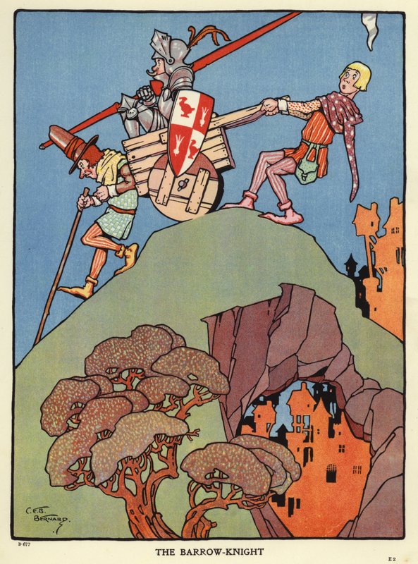 Barrow-ridderen (farve litho) af C. E. B. Bernard