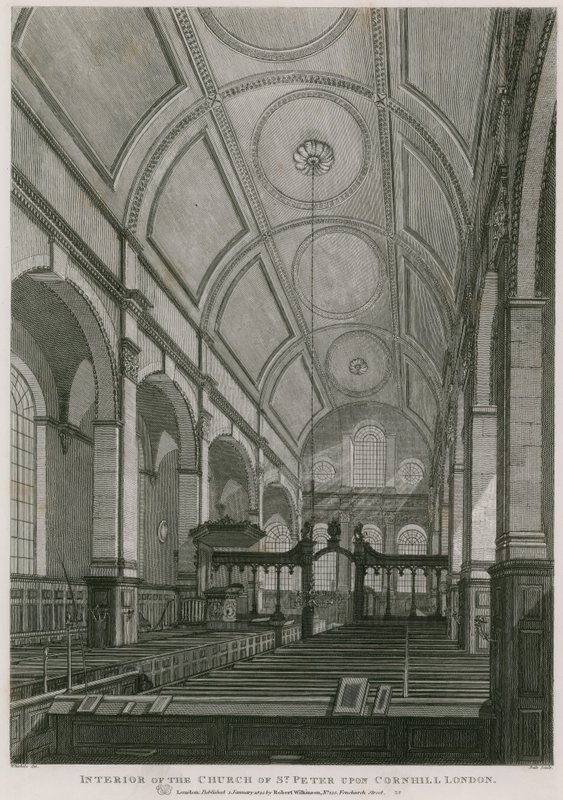 Church of St Peter på Cornhill, London af C. John Mayle Whichelo